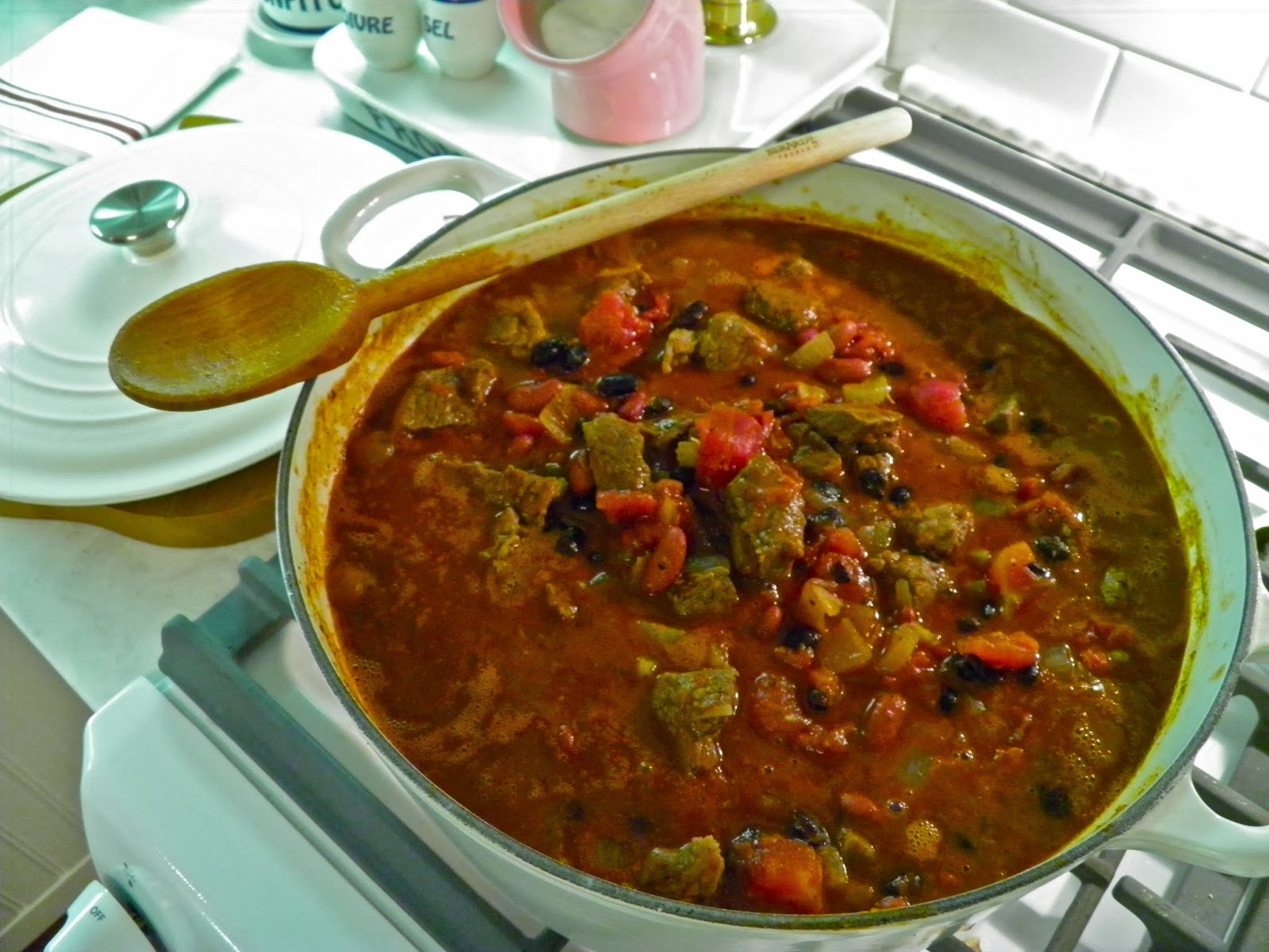 From Captain's Daughter to Army Mom Chilly Weather Le Creuset Chili!