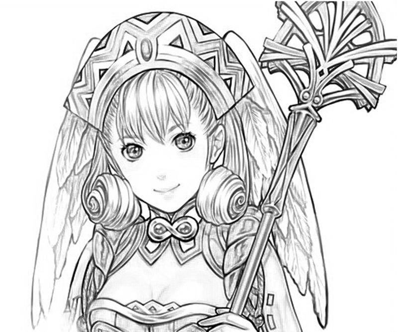 Melia Portrait Coloring Pages melia-portrait-coloring-pages