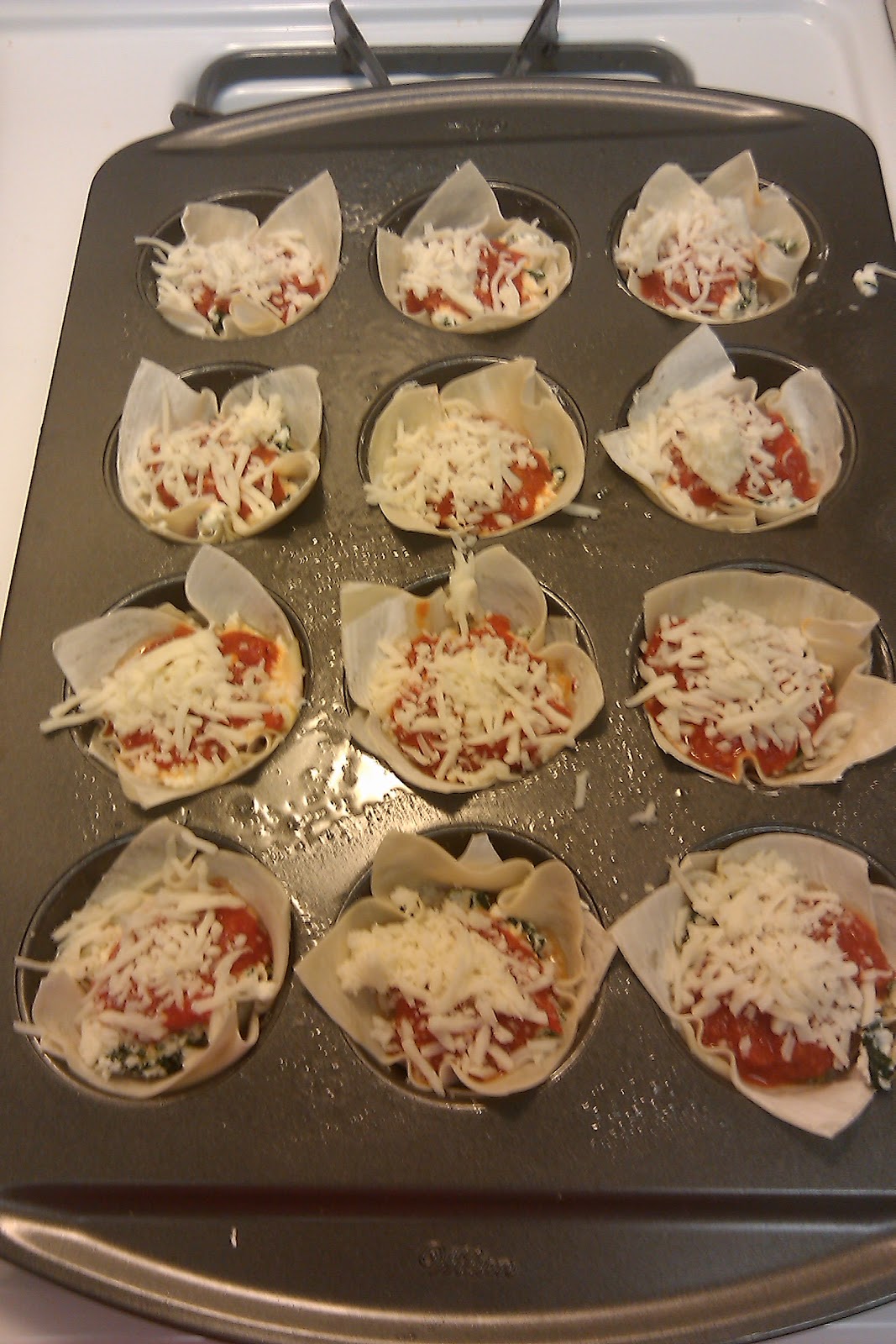 Our Greene Home Lasagna Cupcakes