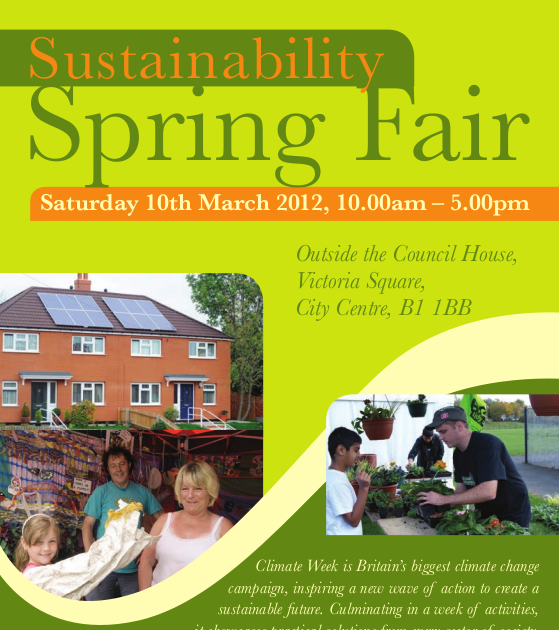 Birmingham Friends of the Earth Sustainability Spring Fair