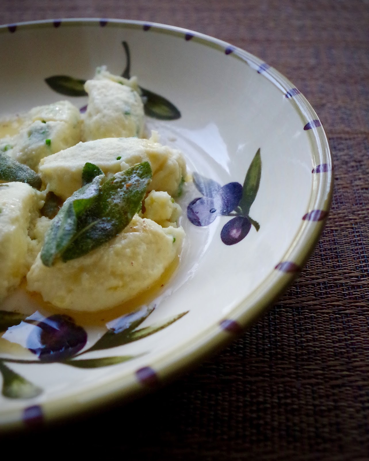Semolina and Ricotta Gnocchi with a Sage Butter Sauce