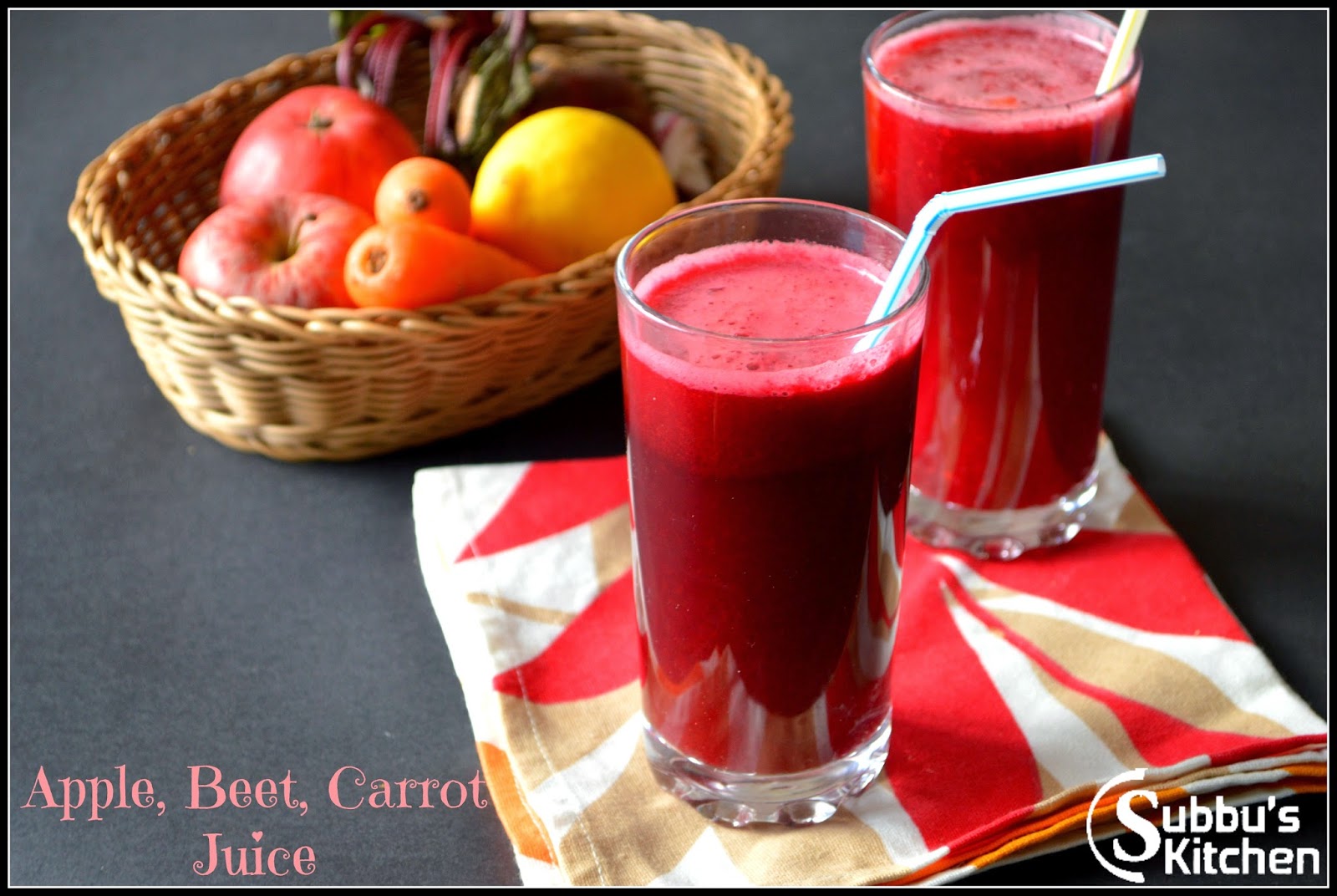 Apple, Beetroot, Carrot Juice Subbus Kitchen