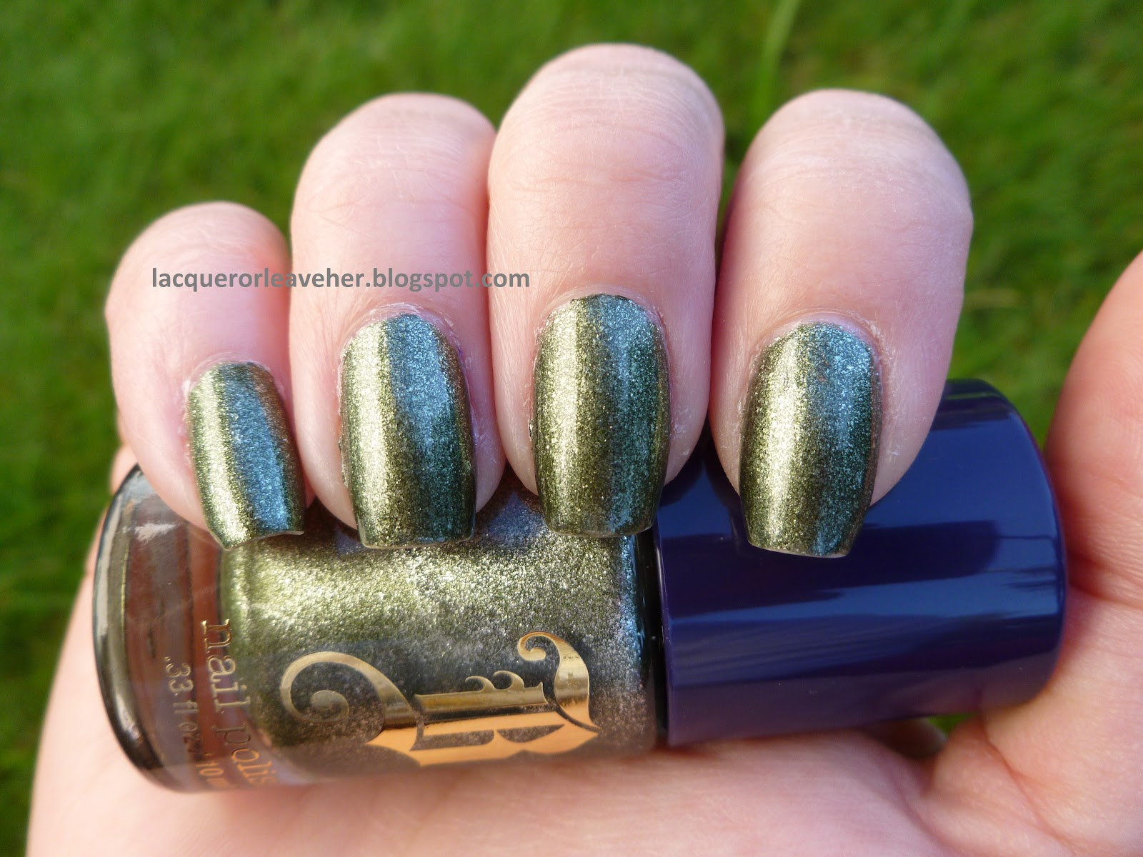 Lacquer or Leave Her! Before & After (& After) D is for Duochromed Stamping Sandwich