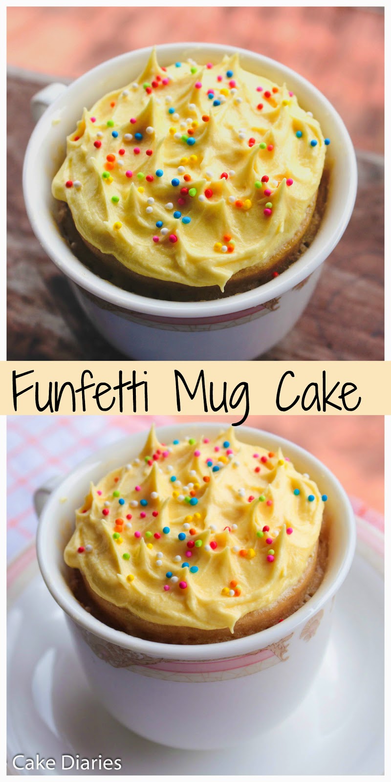The Cake Diaries Funfetti Mug Cake