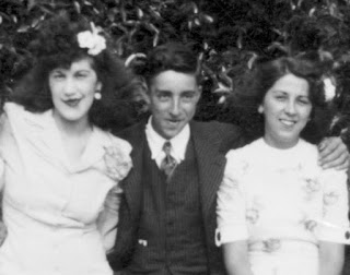 Maurice Belair with his cousins Lucille Potvin and Marvel Milks.