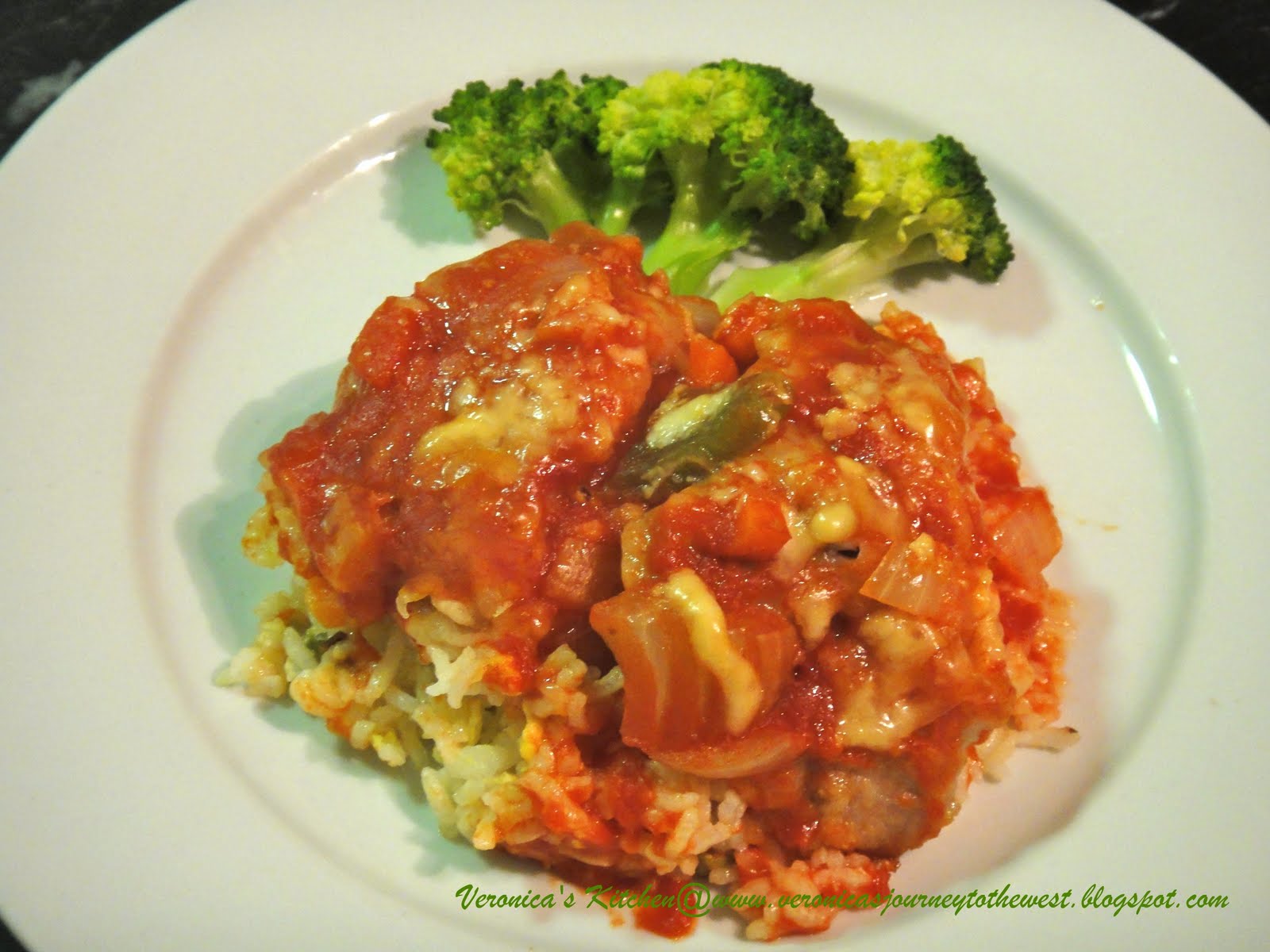 Veronica's Kitchen Hong Kong Style Baked Pork Chops and Rice