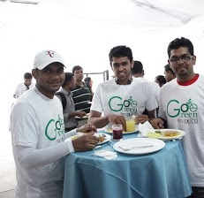 Breakfast and lunch at go cycling go green