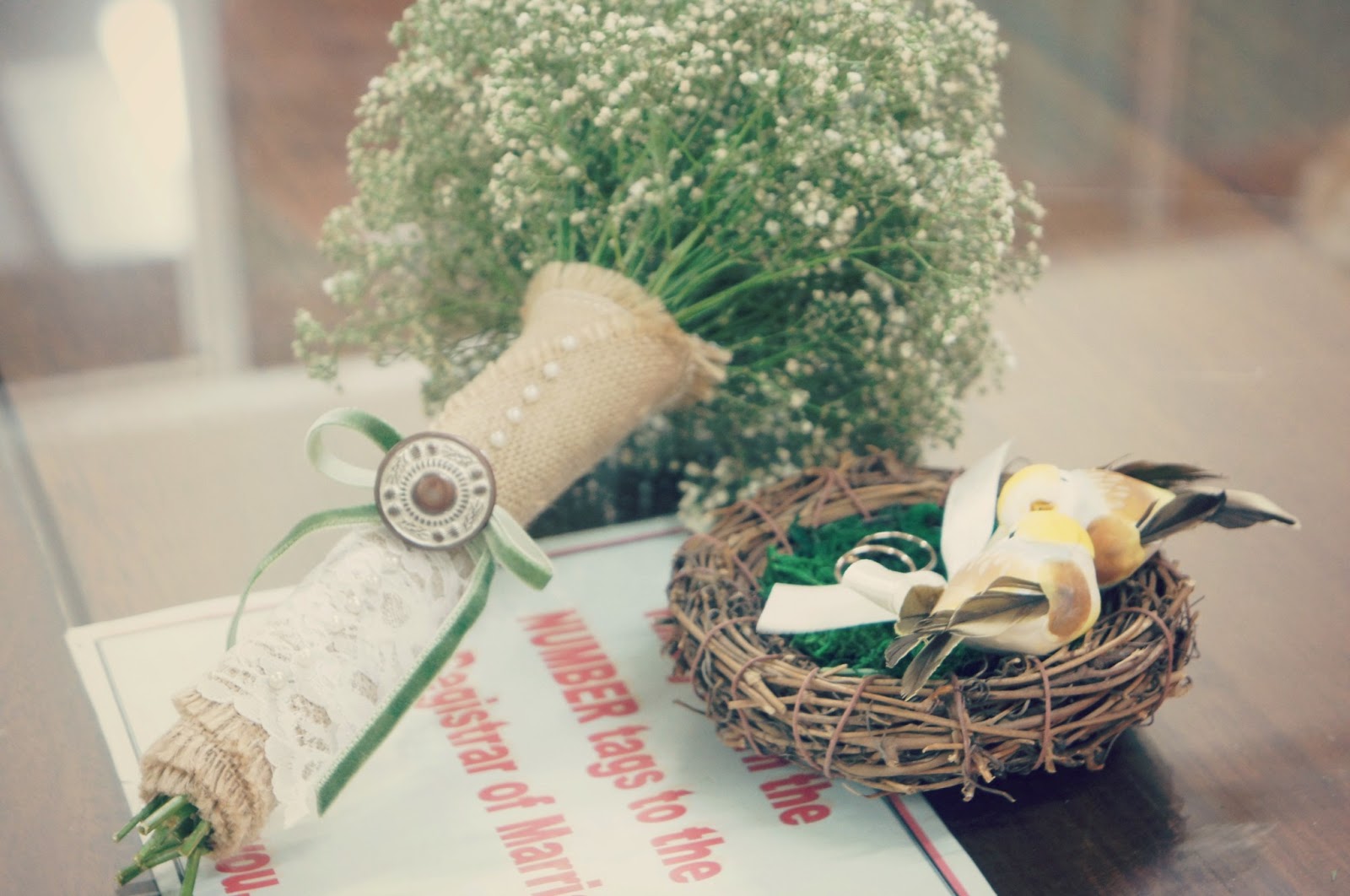 Our Love in the House Recap 22 DIY bridal bouquet & Ring Holder