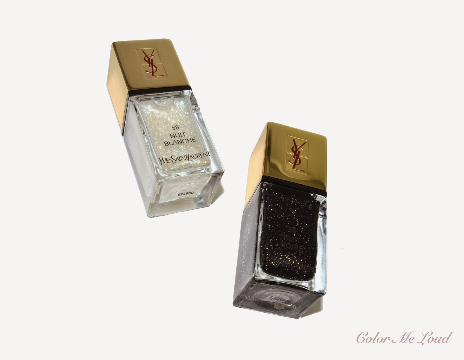 YSL La Lacquer Couture #58 Nuit Blanche & #59 Nuit Noire Review & Swatches, for Spring 2015 Collection