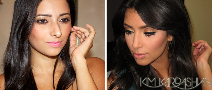 Kim Kardashian Makeup: Golden Glow