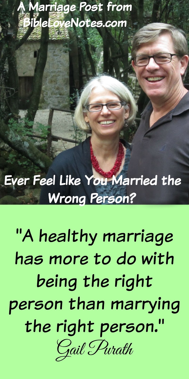 1Minute Bible Love Notes Did You Marry the Wrong Person?