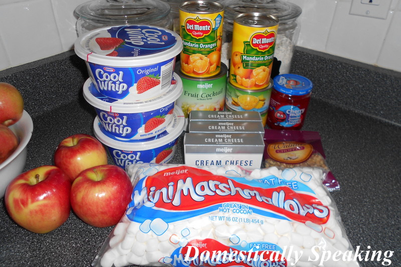 fruit salad with cool whip and cream cheese