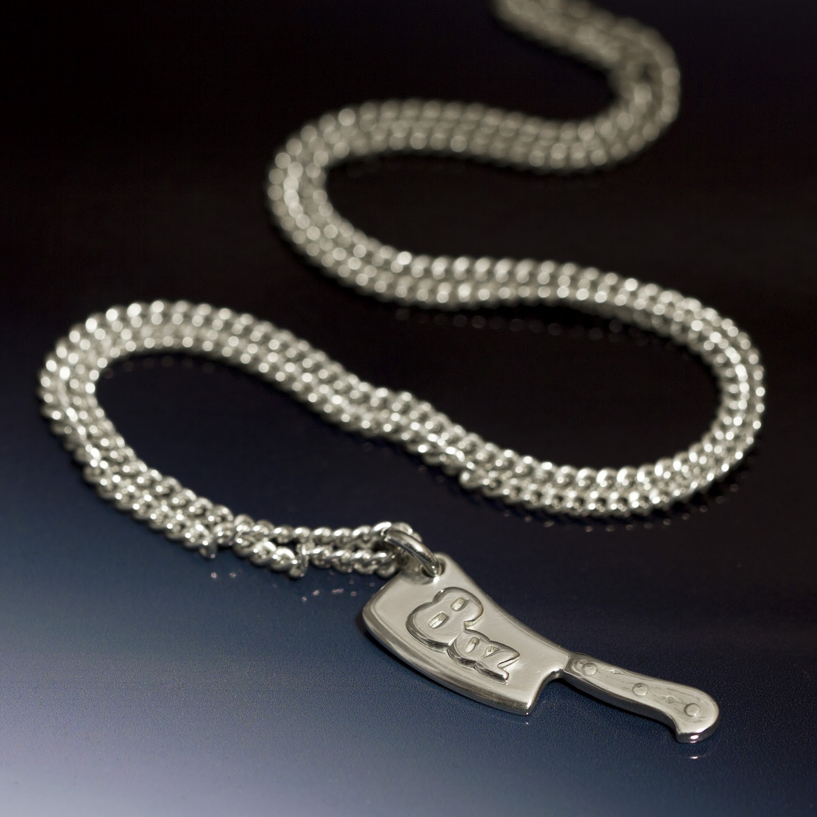 Lauren Grace Jewellery Custom Silver Meat Cleaver Charm