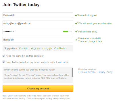 Cara Membuat Akun Twitter Bagi Pemula Lengkap Dengan Gambar Cara Membuat Akun Twitter Bagi Pemula Lengkap Dengan Gambar - www.elangajib.com