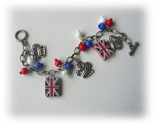 Jubilee Union Jack Charm Bracelet