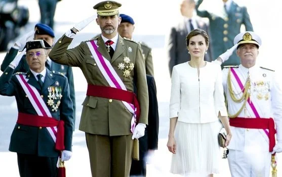 Spanish Royals attended the 2015 Armed Forces Day at Plaza de la Lealtad