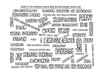 the English palette: Printable Worksheet #Nouns