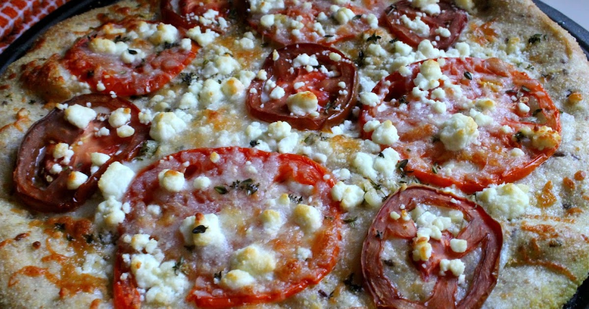 the simple treat: GOAT CHEESE & TOMATO PIZZA