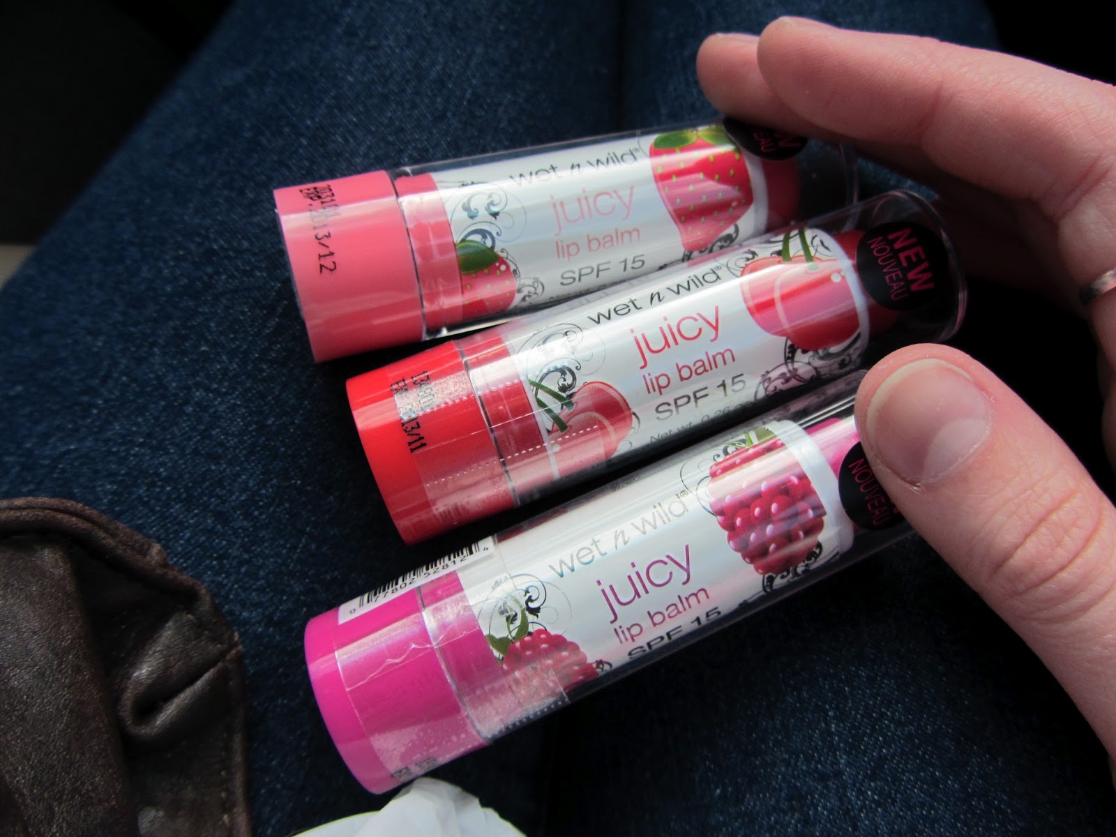 thismakeupgirl wet'n'wild juicy lip balm (strawberry, cherry, raspberry)