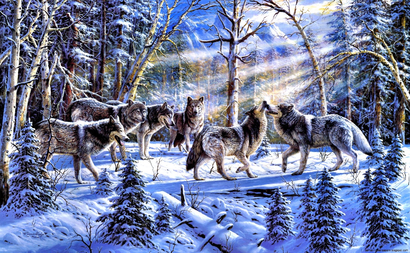 Wallpapers Snow Forest Wolves Wallpapers Snow Forest Wolves
