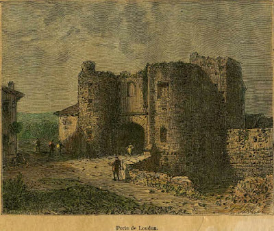 La Porte du Martray - gravure fin XIXème siècle