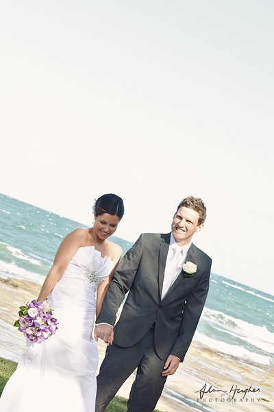 Beautiful Beach Weddings on Wedding Photographer  Aimee   Scott S Shelly Beach Wedding   Sunshine