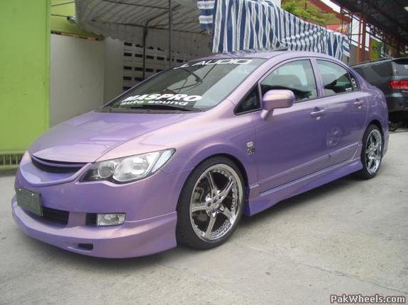Purple Honda Civic