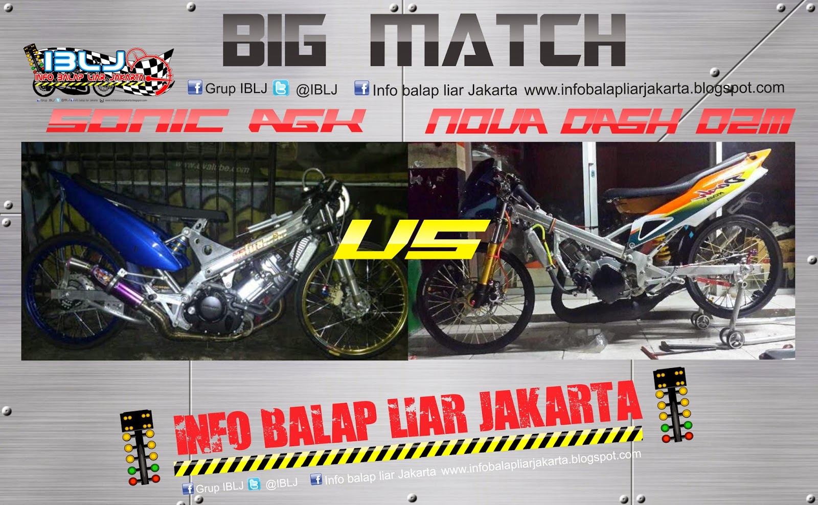 D2MInfo Balap Liar Jakarta Video Hasil Race Sonic AGK VS Nova Dash