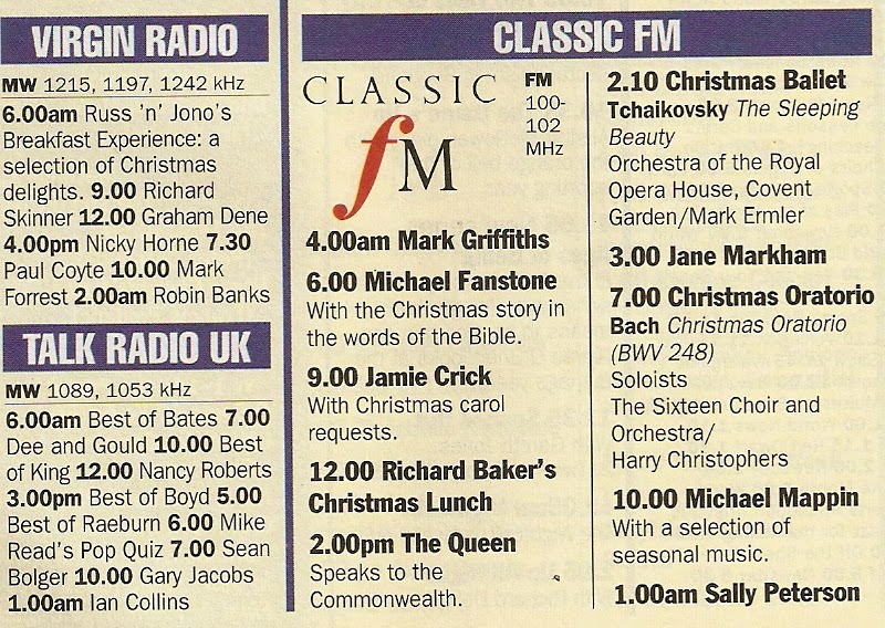 Random radio jottings December 2013