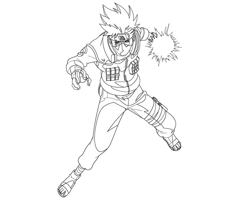 Coloring page - Kakashi Hatake