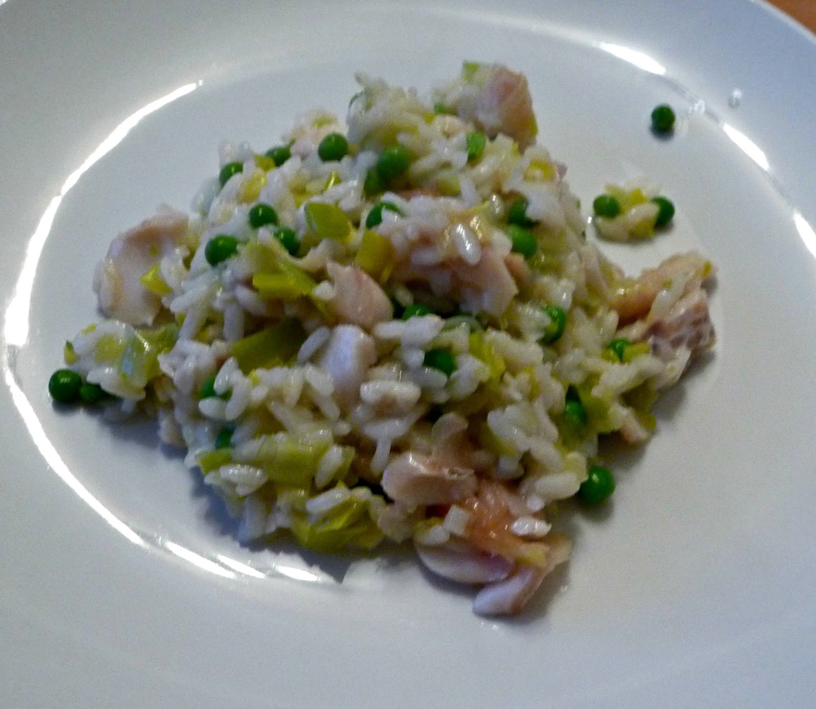 Lancashire Food Smoked haddock, leek and pea risotto , using DelishFish