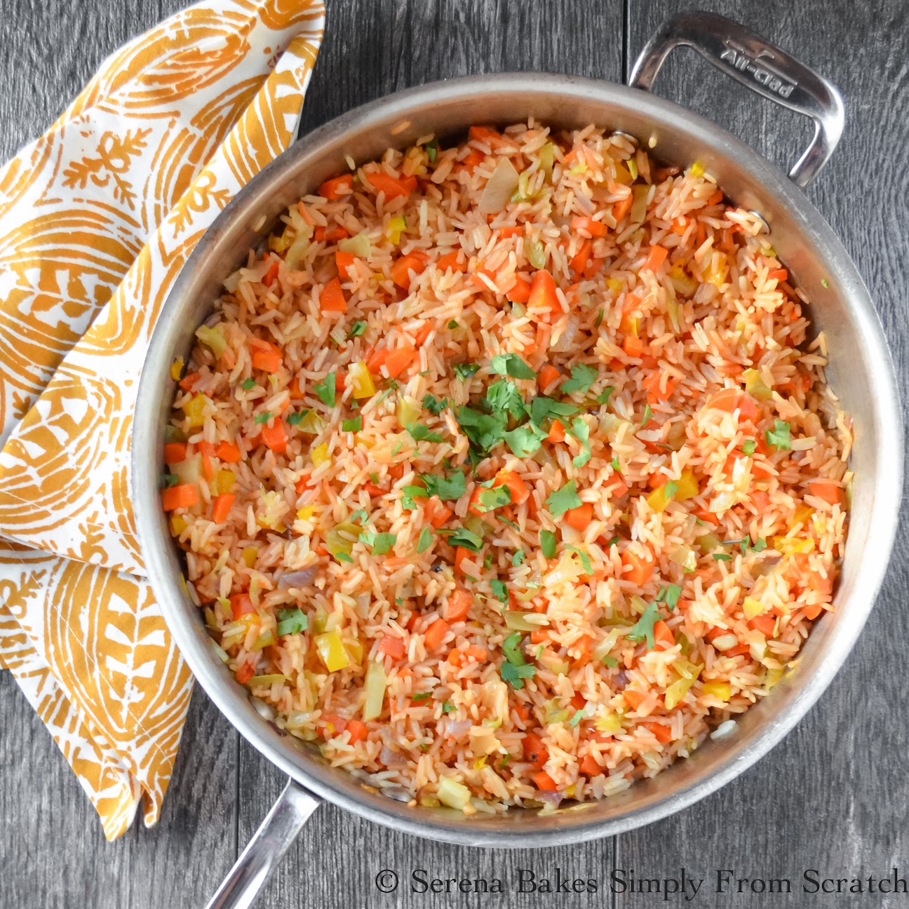 Restaurant Style Mexican Rice - Serena Bakes Simply From Scratch