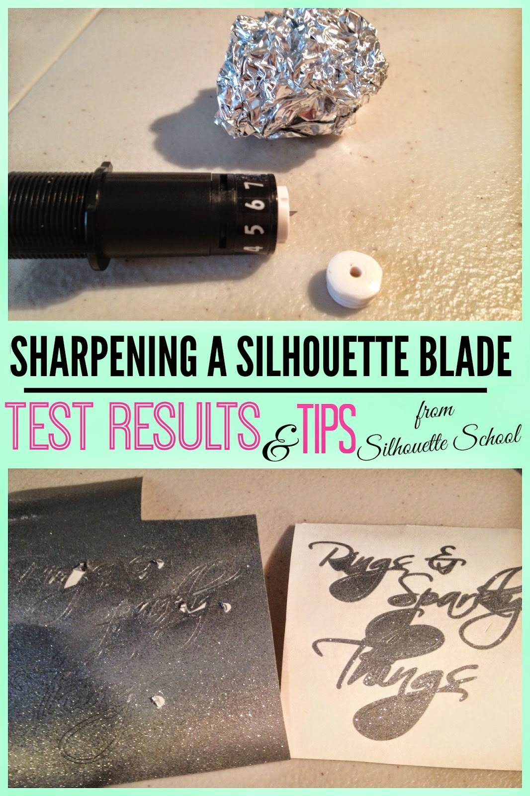 Sharpening a Silhouette Blade with Tin Foil Test Results Silhouette
