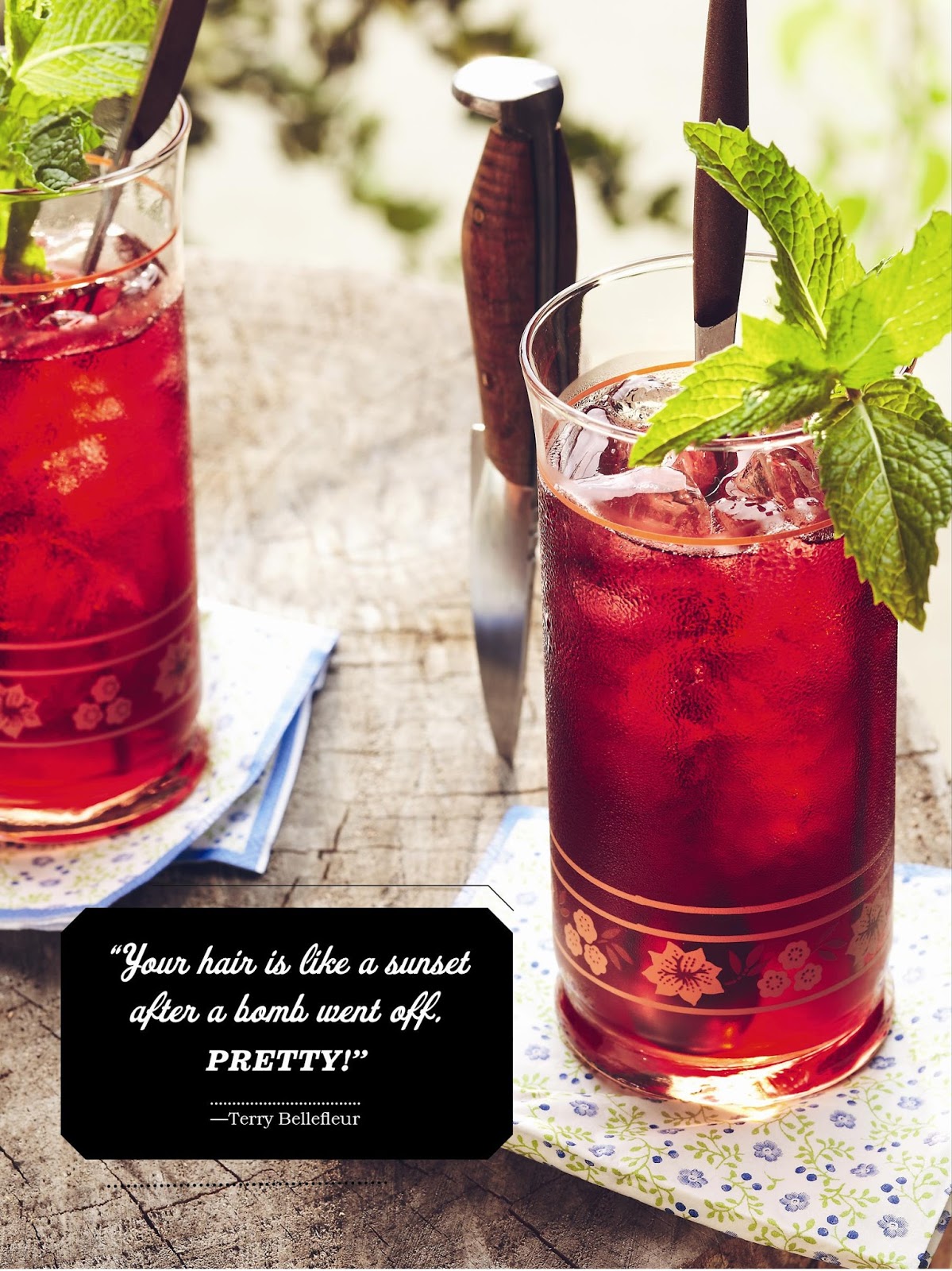 True Blood Cocktail Special Lumière Sparklers & Redhead Refreshers