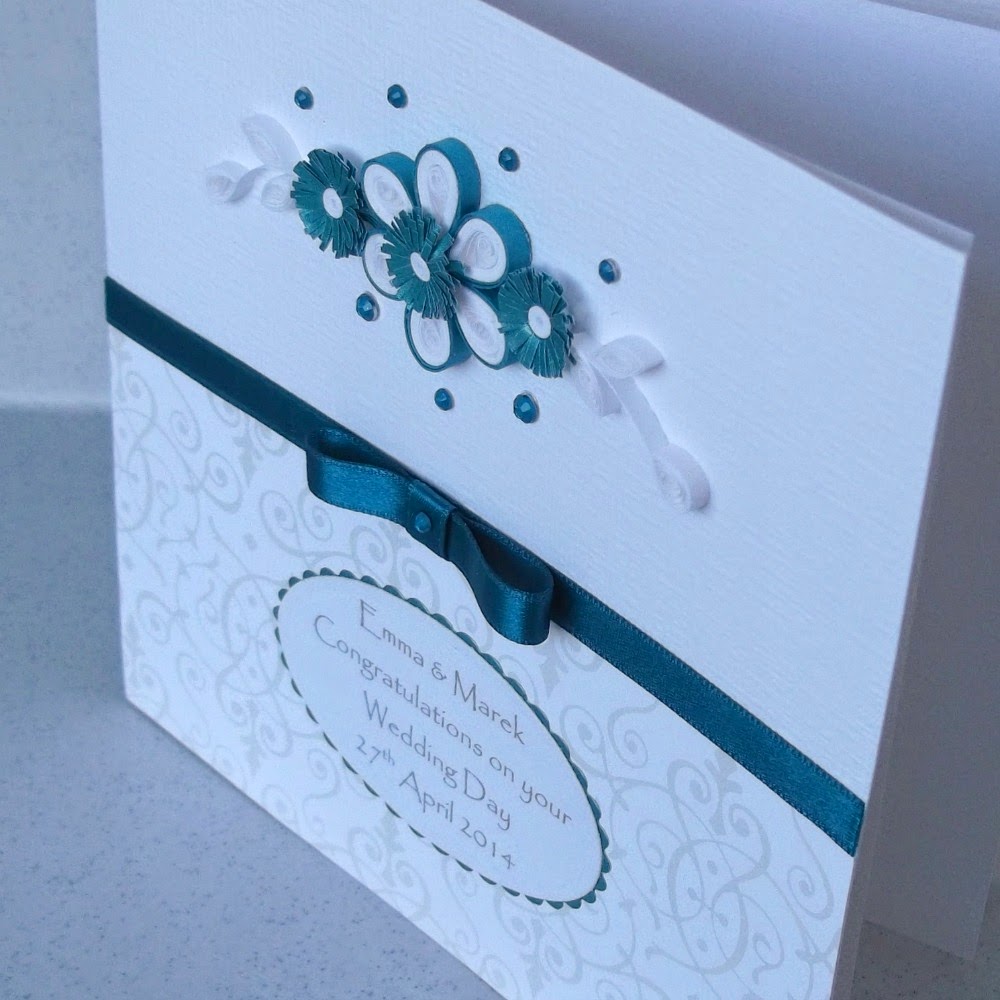 Paper Daisy Cards Quilled wedding card