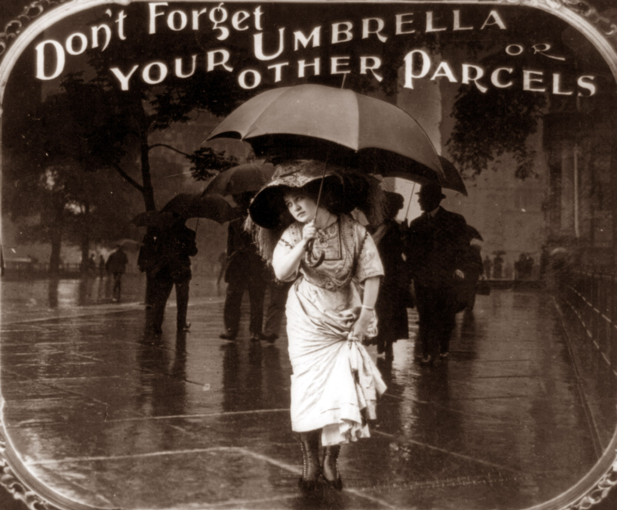 People with Umbrella vintage everyday