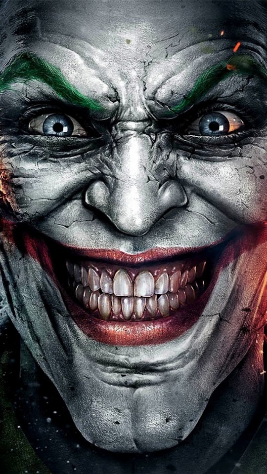 The Joker Psychedelicn Face Laugh 3D Illustration  Android Best Wallpaper