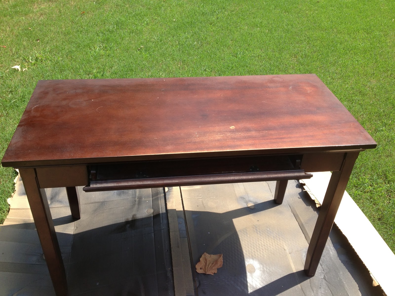 Lynsey Crafts Painted and Stained Desk