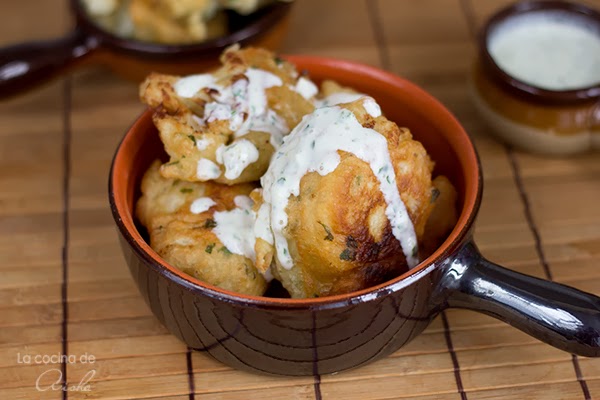 Coliflor Rebozada Con Salsa De Yogurt
