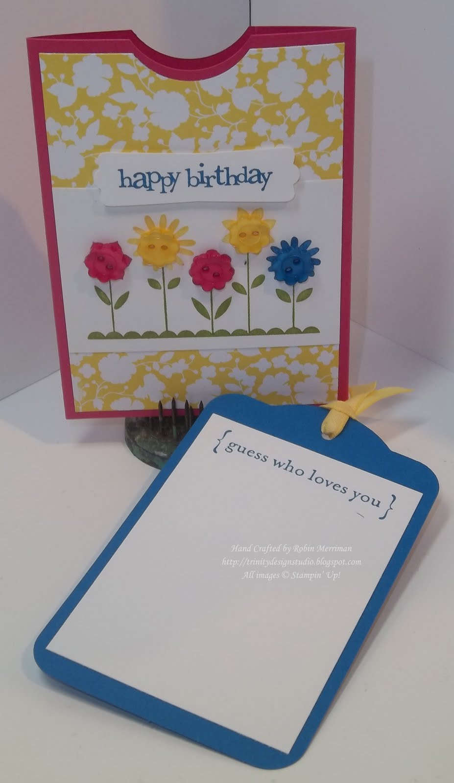Trinity Designs Happy Flowers Gift Card Holder