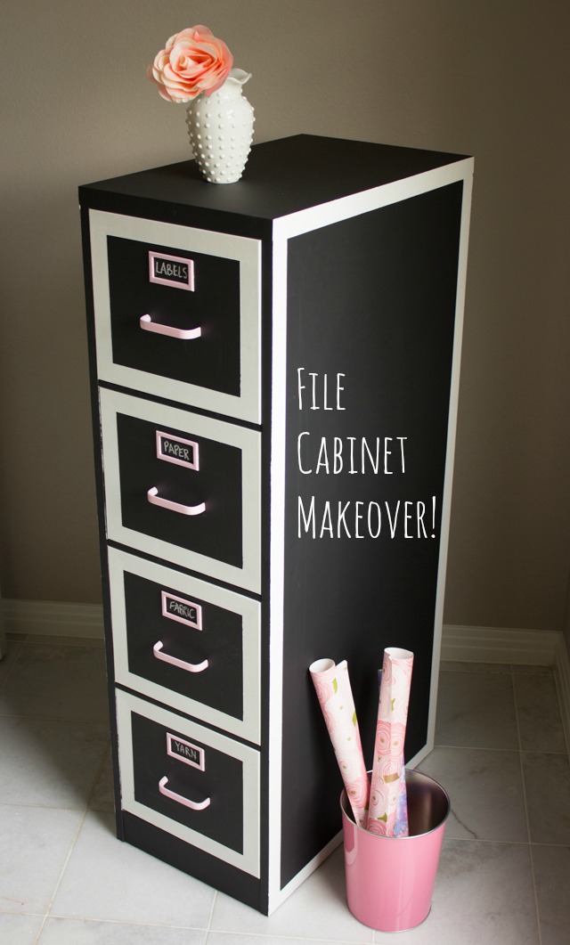 Chalkboard Cabinet Makeover