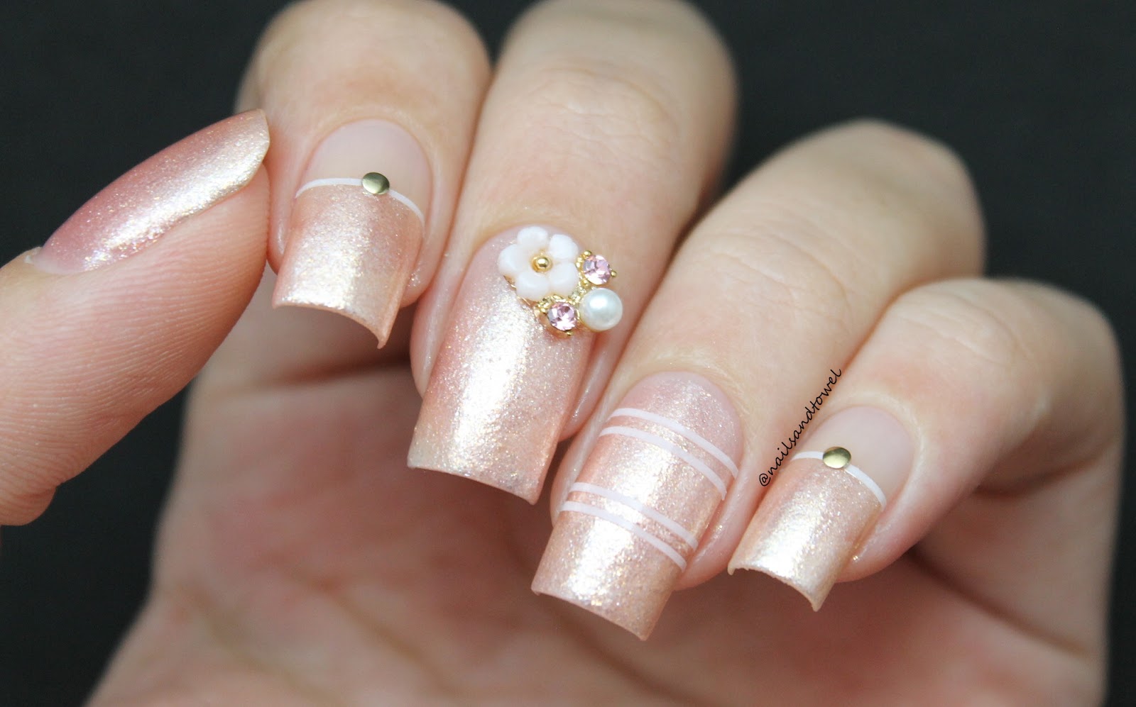 romantic nail art design