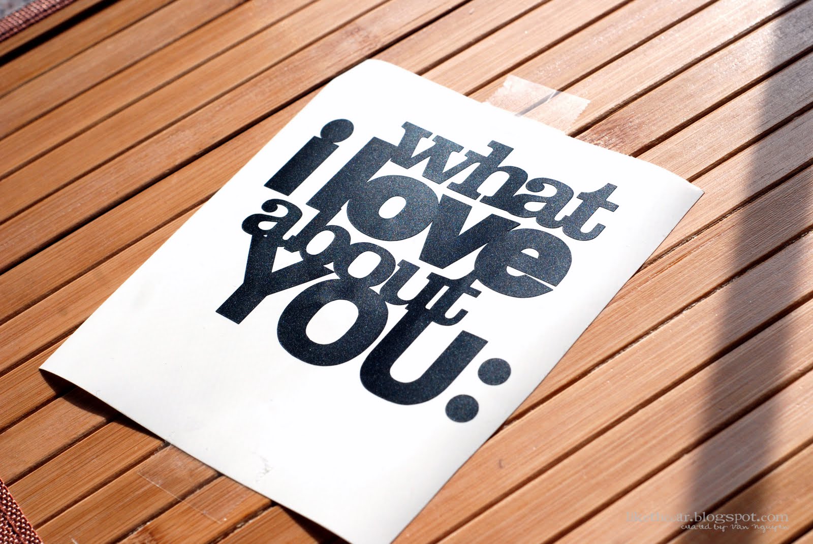 Like the Car Tutorial DIY Love Message Board (Silhouette Cameo and