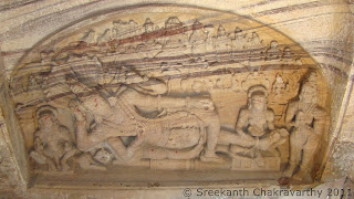 Dashavatara on the walls of Bhootanatha temples