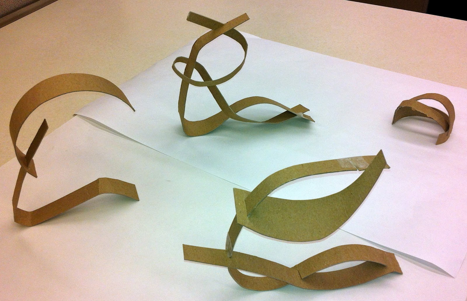 Vibrant Curves Abstract models Stephanie Chahan's Design Blog