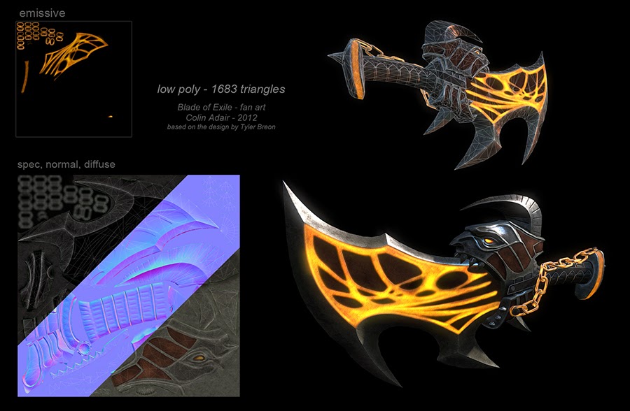 Colin Adair Misc Blog God of War fan art Blade of Exile