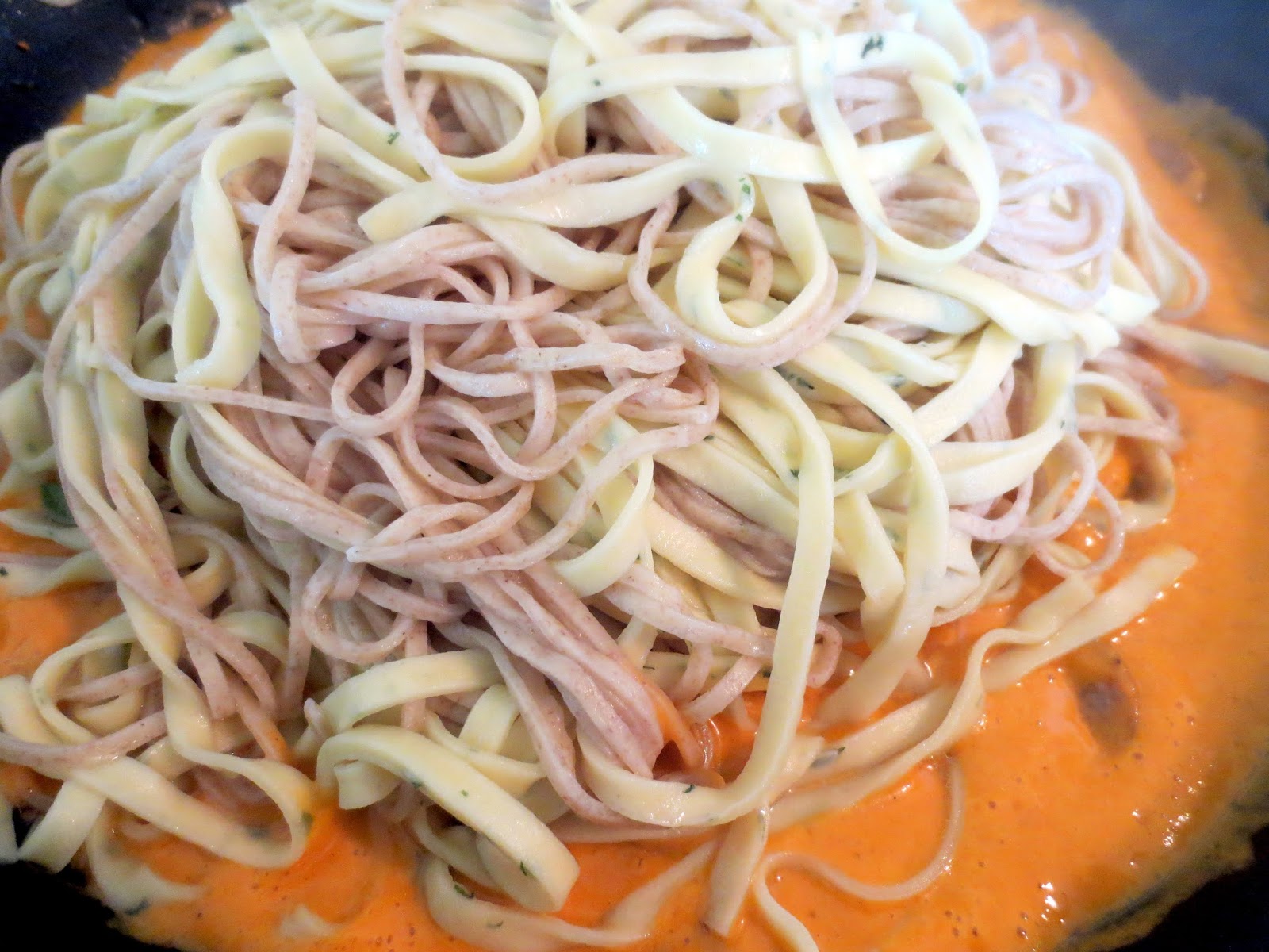 The Owl with the Goblet Italian Sausage and Pepper pasta with Creamy