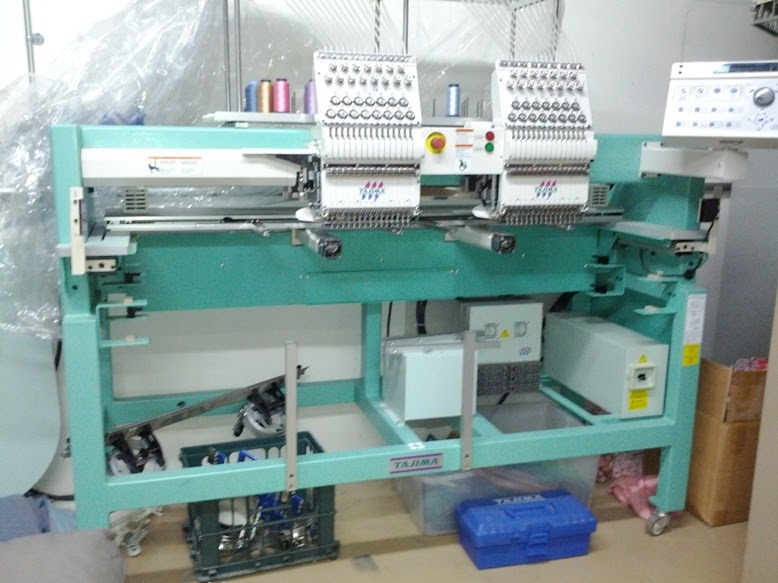 Machines For Sale Bargain Prices!! Tajima 2 head 15 needle embroidery machine for sale