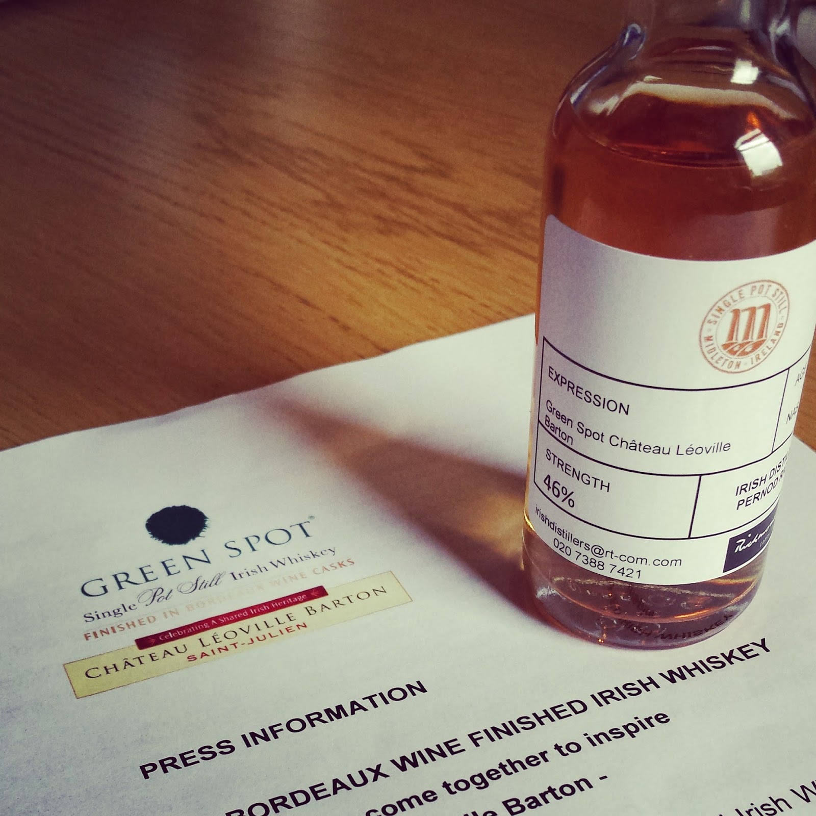 Whisky Belfast Green Spot Château Léoville Barton Review