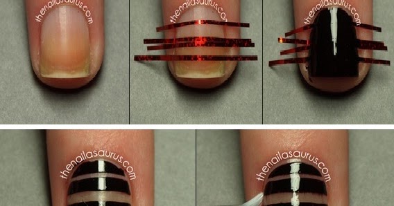 8. Net Nail Art Tutorial with Striping Tape - wide 2